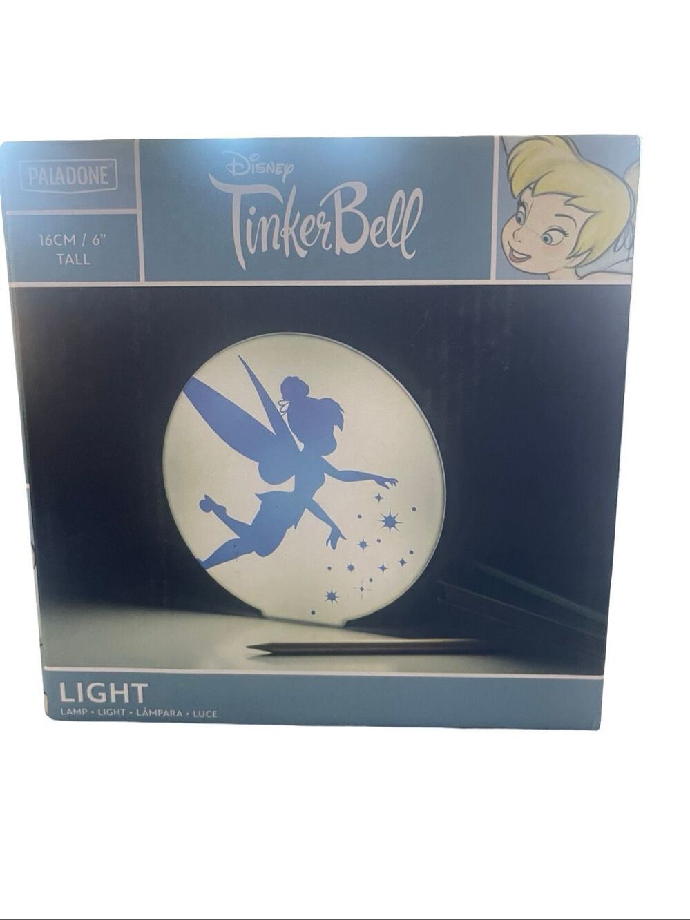 Paladone Disney Tinkerbell Night Light 6" Tinker Bell Lamp